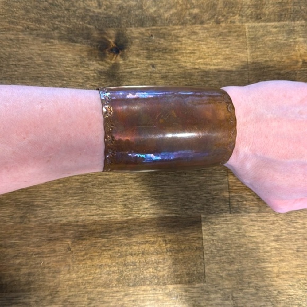 Solid Copper Cuff, Handmade - Picture 8 of 8